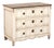 18th C. French Serpentine Commode in Cream For Sale