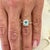 Metal Natural Colombian Emerald Diamond Ring 14k W Gold 0.80 TCW Certified, Size 6.5 For Sale - Image 7 of 9