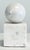 Vintage Alabaster Block Orb Bookends, a Pair For Sale - Image 9 of 12