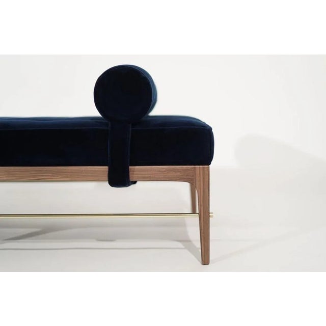 Linear Daybed in Natural Walnut Series 72 by Stamford Modern For Sale - Image 12 of 12