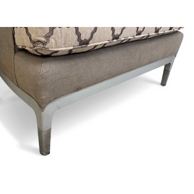 Taupe Baker Carnelian Sculptural Lounge Arm Chairs by Jean-Louis Denoit, a Pair For Sale - Image 8 of 16