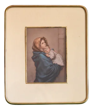 Antique Midcentury Religious Painting by Ferruzzi, Italy, 1950s