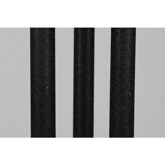 3-Armed Floor Lamp in Brass and Black Lacquered Metal in the Style of Josef Frank, 1950s For Sale - Image 12 of 13