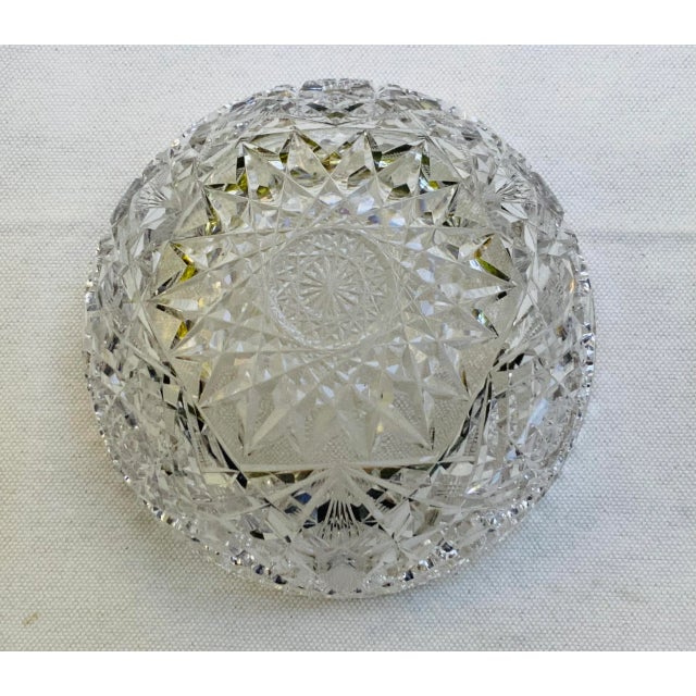 French Cut Crystal Salad Bowl - Late 19th Century c.1880 For Sale - Image 6 of 18
