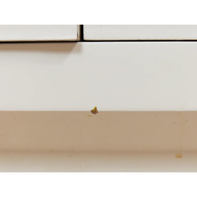 Mid 20th Century White Post Modern End Table Nightstand For Sale - Image 4 of 11