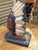 1920s Folk Art Carved Native Chief Doorstop Polychrome Painted Wooden Sculpture For Sale - Image 6 of 7