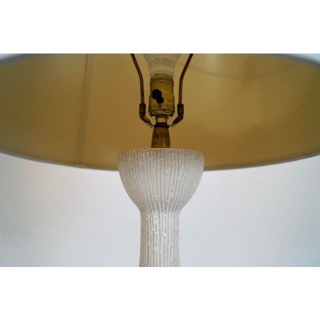 Mid-Century Modern 1960’s Mid-Century Modern Pottery Ceramic Table Lamp For Sale - Image 3 of 12