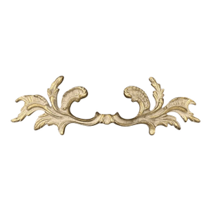 Vintage French Provincial Style Curved Metal Drawer Pull