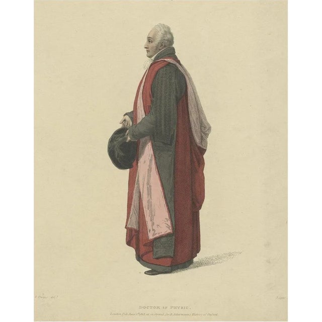 Sir Christopher Pegge, Doctor in Physic, In Convocation Dress, 1813, Print For Sale