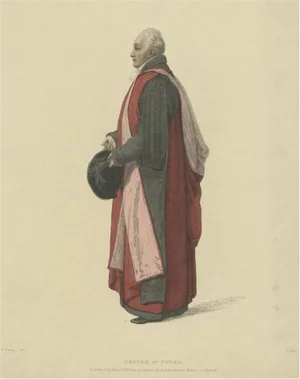 Sir Christopher Pegge, Doctor in Physic, In Convocation Dress, 1813, Print