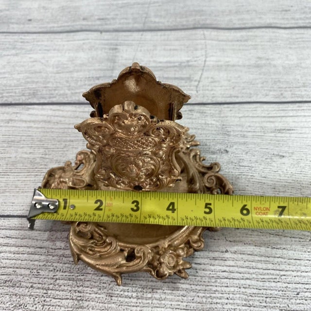 Bronze Bronze Ashtray With Matchbox Holder Frank and De Keyser For Sale - Image 8 of 10