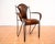 1950s Mid-Century Modern Sculptural Leather Armchair in Iron and Brass from Jacques Adnet, 1950s For Sale - Image 5 of 18