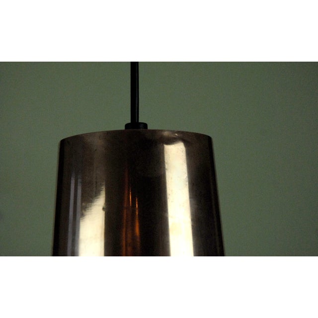 Metal Østerport Pendant Lamp attributed to Bent Karlby for Lyfa, Denmark, 1960s For Sale - Image 7 of 8
