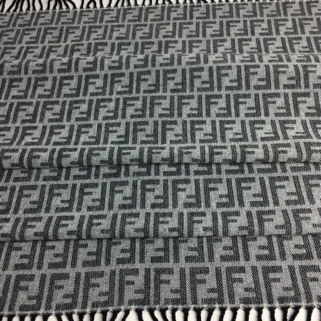 Fendi Italy Reversible Large Throw Blanket Chairish