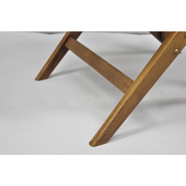 Vintage Mid Century Italian Style Modern Beech Wood Clothing Valet Chair Seat, B For Sale - Image 13 of 18