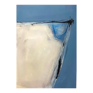 "Now I Float Iii" Original Mixed Media Painting on Paper by Zac Woodiel