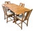1940s Jacob Bean Trestle Style Dining Set For Sale