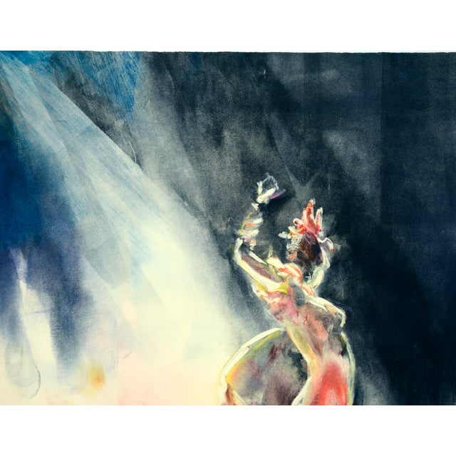 American "Capricho" Original Impressionist Monotype by Linda O'Hagan For Sale - Image 3 of 8