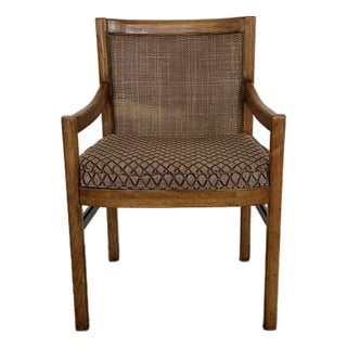 1970s Vintage Drexel Heritage Cane Back Armchair For Sale