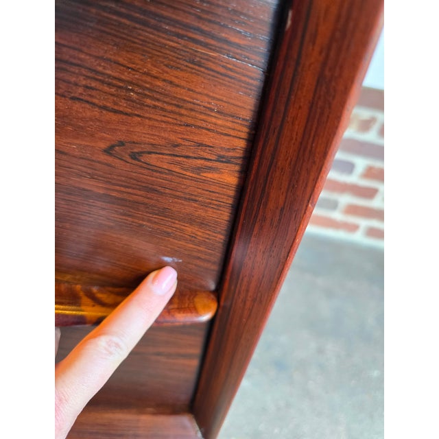 Falster Rosewood Sideboard Credenza Tambour MCM Vintage For Sale - Image 9 of 12