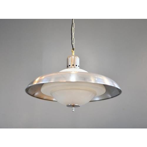 Metal Atomic Pendant Light from Siemens, 1950s For Sale - Image 7 of 10
