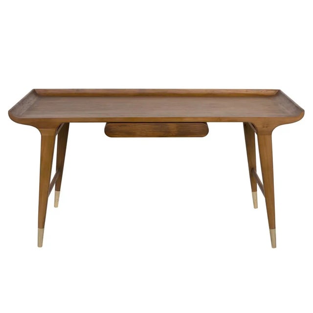 Add sophistication and functionality to your workspace with the Mandrake Desk. Expertly crafted from premium teak and...