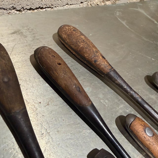 Brown Vintage Perfect Handle Screwdrivers Wooden Scales Riveted Metal Handle For Sale - Image 8 of 18