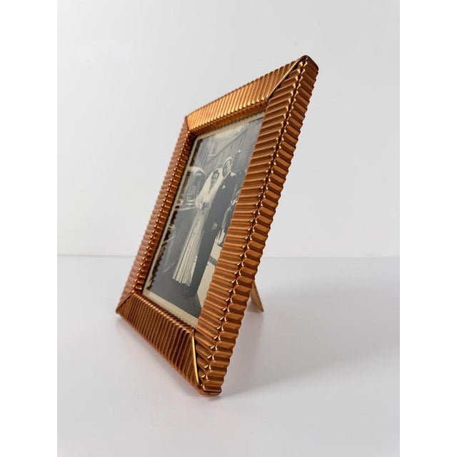Mid-Century Modern Italian Embossed Copper Tabletop Picture Frame, 1930s For Sale - Image 14 of 18