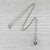 Metal 0.83ctw Floating Diamond Halo Pendant Necklace 14k White Gold 18.75" Box Chain For Sale - Image 7 of 9