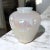 Vintage Iridescent White Opal Pearlescent Glass Vase For Sale - Image 11 of 12