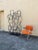 Large 6’ Postmodern Geometric Metal Floor Sculpture / Architectural Room Divider, C. 1990s For Sale In Atlanta - Image 6 of 6