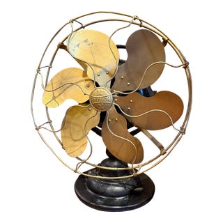 Antique Emerson 6 Blade Table Fan No. 19666 For Sale