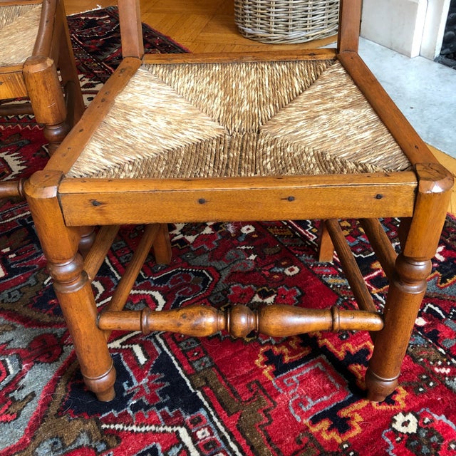 Late 19th Century Antique English-Style Bar Back Chairs — a Pair For Sale - Image 5 of 13