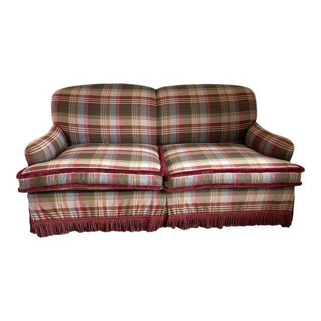 George Smith Bespoke Custom Sofa With Mulberry Wool For Sale