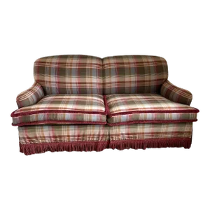 George Smith Bespoke Custom Sofa With Mulberry Wool