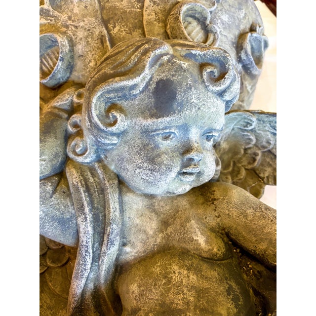 1970s Wall Hung Concrete Cherub Planter For Sale In Saint Louis - Image 6 of 8