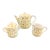 Vintage 1960's Daisy Flower Teapot Set- 3 Pieces For Sale