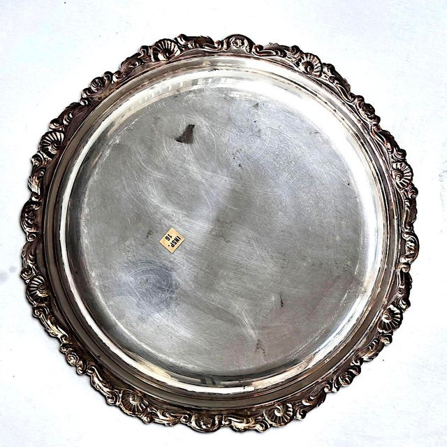 1970s Sheridan Silver Plate Pie Bowl With Baking Glass Insert, 2 Piece Set For Sale - Image 12 of 13