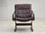 Brown Scandinavian Armchair in Brown Furniture Leather, 1970s For Sale - Image 8 of 18