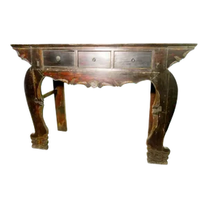 Antique Tall Temple Altar Table, Phoebe Wood, Circa 1800-1949