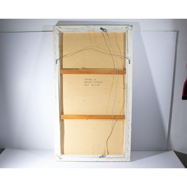 Blue Peter Kitchell 1992 “Crowned Kingdom” Abstract Watercolor Painting For Sale - Image 8 of 9