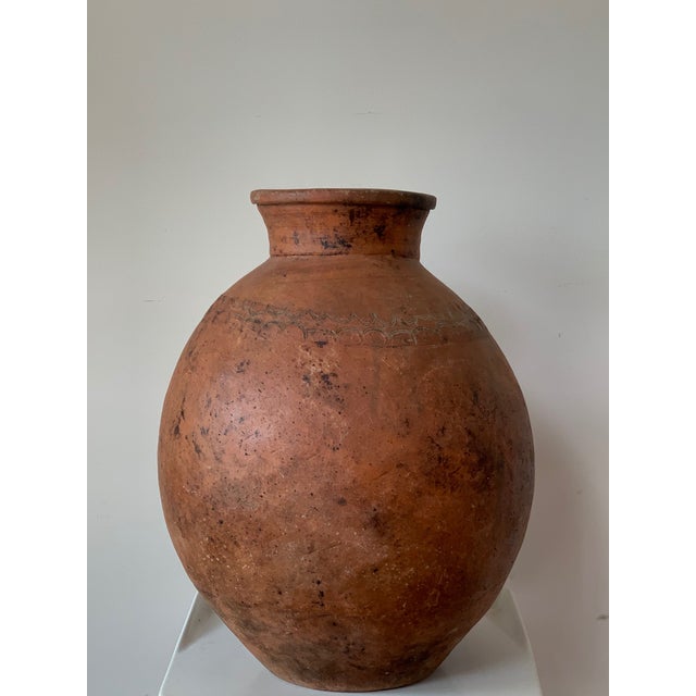 17th Century Spanish Red Terracotta Vessel, Vase, Planter With Low Tap For Sale - Image 4 of 13