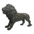 Traditional 19th Century Victorian Bronze Small Model Lion Sculpture After Medici For Sale