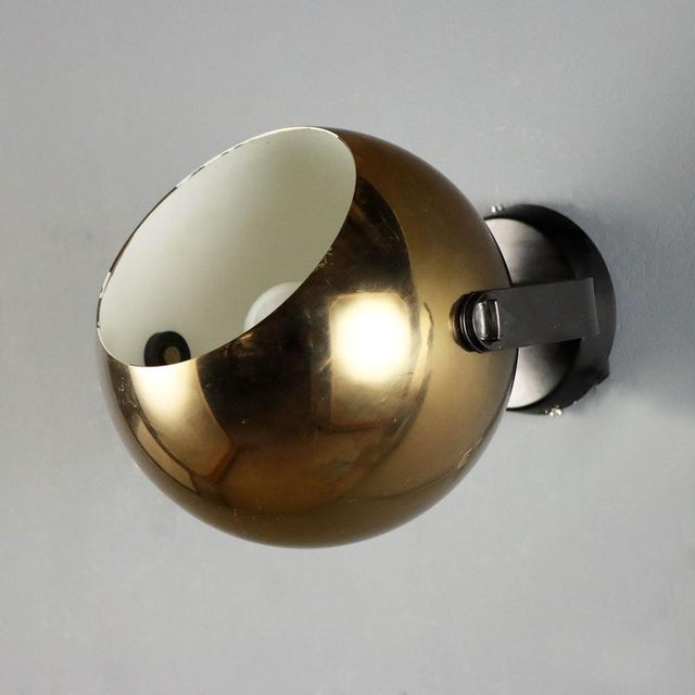 Vintage Wall Lamp in Adjustable Metal, Italy, 1960s For Sale - Image 4 of 7