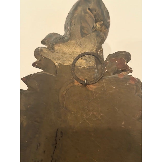 19th Century Carved Venetian Baroque Gilded Mirror With Mercury Glass For Sale - Image 11 of 13