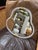Pear Murano Glass and Brass Wall Mirror For Sale - Image 4 of 7