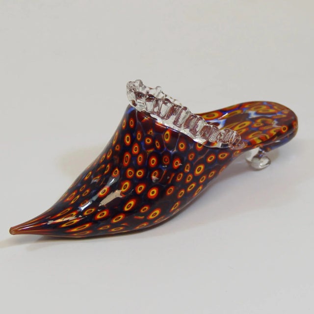 Mid-Century Modern Shaped Murano Glass Shoe from Fratelli Toso, 1960s For Sale - Image 3 of 6