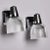 Vintage English Silver and Black Sconces With Glass Shades - Pair For Sale - Image 9 of 11