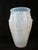 Antique Sabino Paris glass Manta Raie (Ray) design vase. Featuring a sculpted vertical Art Deco design inspired by the...
