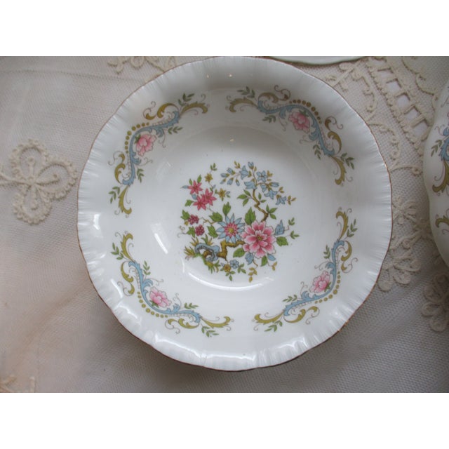 Vintage Royal Standard England Fine Bone China " Mandarin" Salad Bowl Set of 5 For Sale - Image 9 of 10